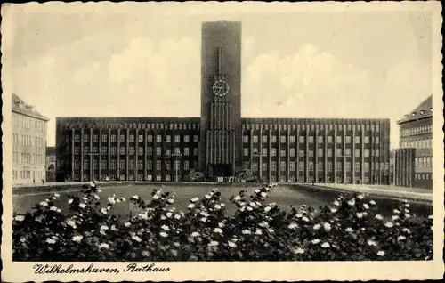 Ak Wilhelmshaven an der Nordsee, Rathaus