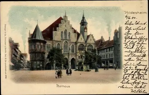 Ak Hildesheim in Niedersachsen, Rathaus