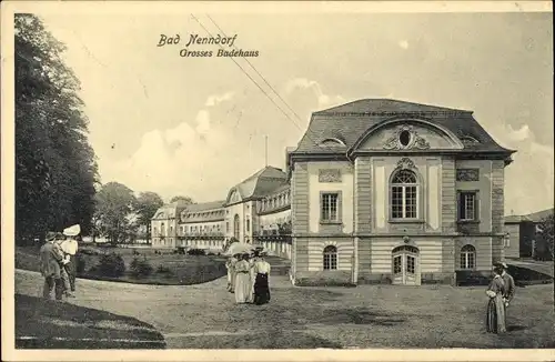 Ak Bad Nenndorf an der Weser, Großes Badehaus