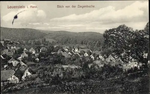 Ak Lauenstein Salzhemmendorf in Niedersachsen, Blick von der Ziegenbuche