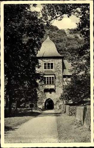 Ak Schaumburg Rinteln an der Weser, Schloss Schaumburg, Burg