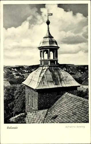 Ak Walsrode in der Lüneburger Heide, Kirchturm, Blick über die Dächer