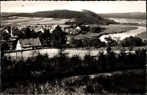 Ak Wahmbeck Bodenfelde an der Weser, Panorama
