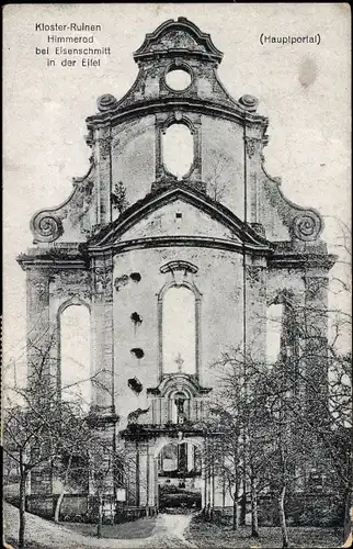 Ak Himmerod Großlittgen in der Eifel,  Klosterruine, Hauptportal