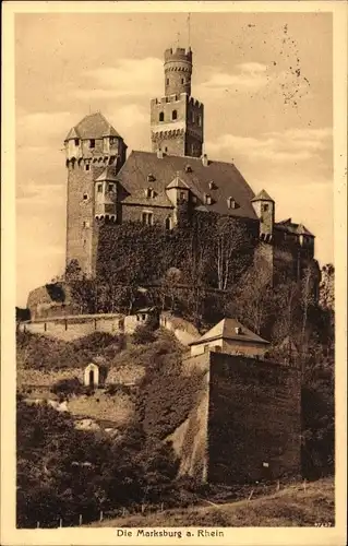 Ak Braubach am Rhein, Marksburg