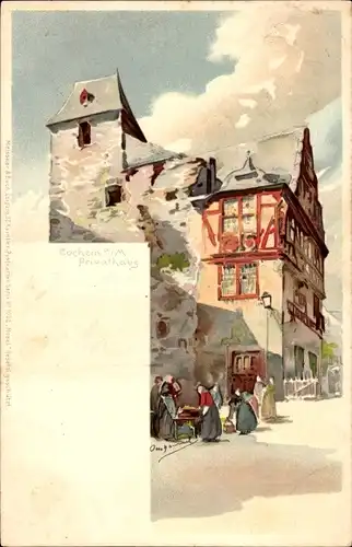 Künstler Litho Cochem an der Mosel, Haus