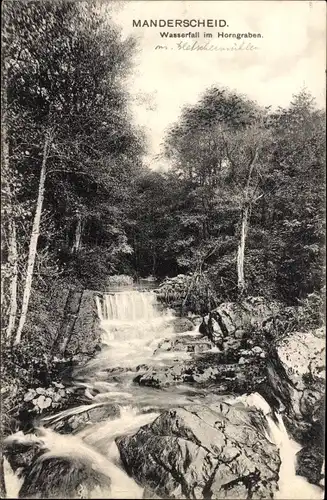 Ak Manderscheid, Wasserfall im Horngraben