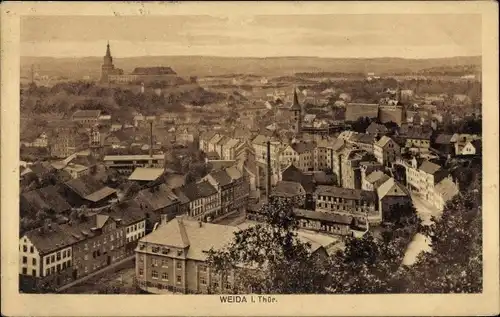 Ak Weida in Thüringen, Stadtpanorama