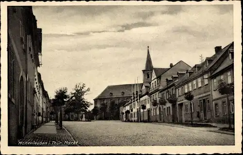 Ak Hohenleuben in Thüringen, Markt