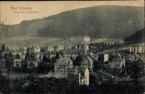 Ak Ilmenau in Thüringen, Goethestraße, Villen