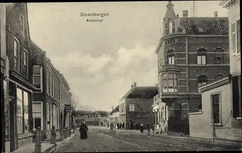 Ak Steenbergen Nordbrabant Niederlande, Kaaistraat