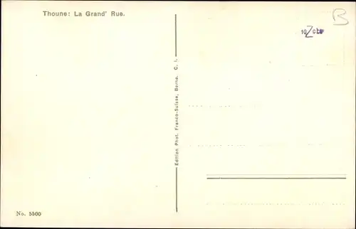 Ak Thun Kt. Bern, Blick in die Hauptsstraße mit Kindern