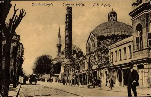 Ak Konstantinopel Istanbul Türkei, Colonne brulee