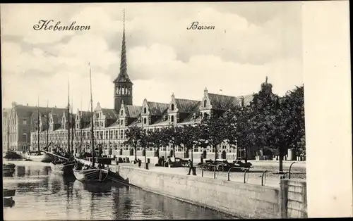 Ak København Kopenhagen Dänemark, Hafen, Boote