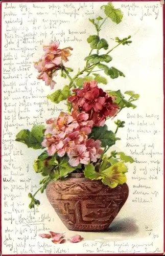 Künstler Litho Klein, Catharina, Clematis in einer Vase