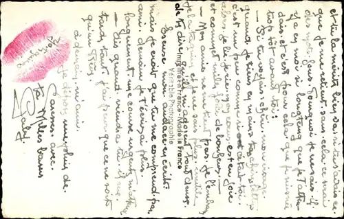 Ak Liebespaar, Umarmung