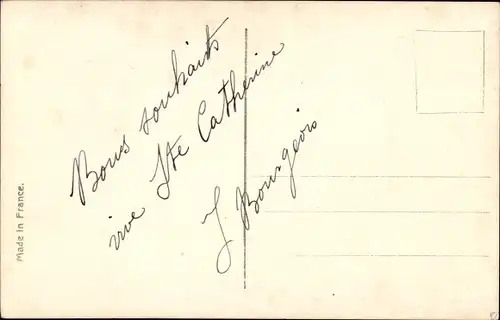 Ak Frau mit Spitzenhaube in der Hand