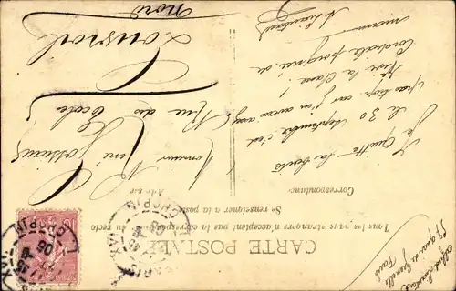 Ak Tanzendes Paar, Mann mit Halbglatze