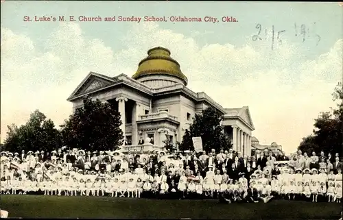 Ak Oklahoma City Oklahoma USA, St. Lukes ME Church, Sonntagsschule