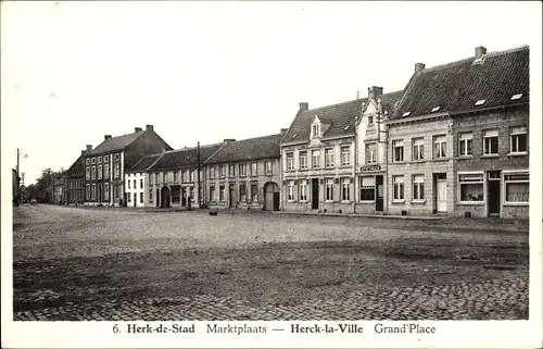 Ak Herk de Stad Flandre Limbourg, Grand Place