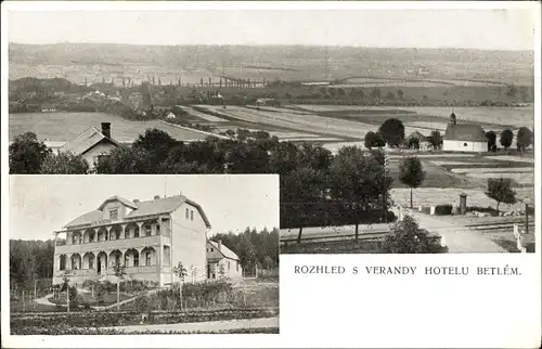Ak Dvůr Králové nad Labem Königinhof Region Königgrätz, Hotel Betlem, Gesamtansicht