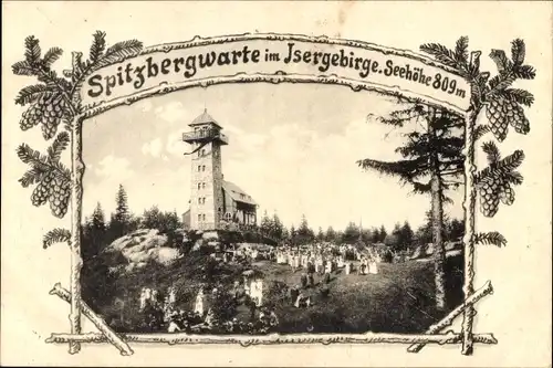 Ak Tanvald Tannwald Region Reichenberg, Spitzbergwarte, Isergebirge