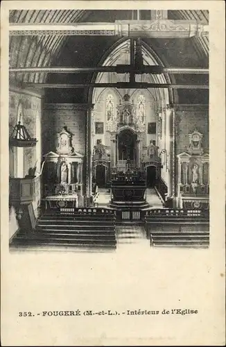 Ak Fougeré Maine-et-Loire, Interieur de l'Eglise