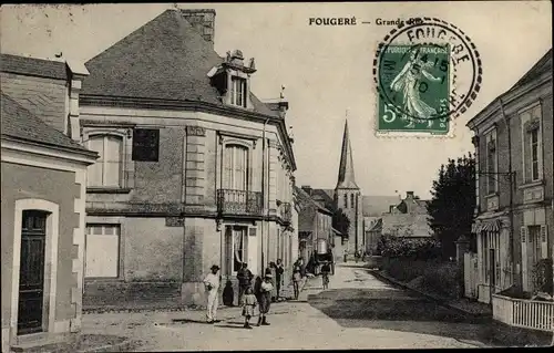 Ak Fougeré Maine-et-Loire, Grande Rue