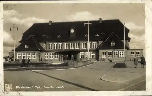 Ak Westerland auf Sylt, Hauptbahnhof