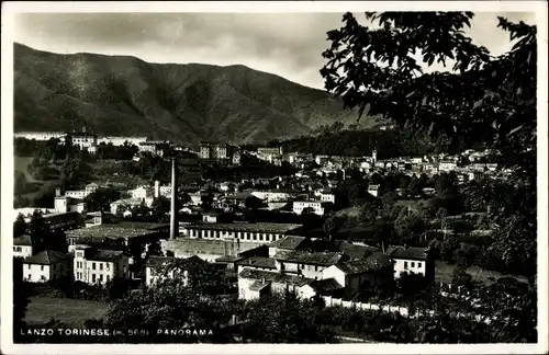 Ak Lanzo Torinese Piemonte, Panorama