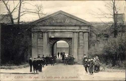 Ak Gent Gent Ostflandern, Au Parc, Zitadellentor
