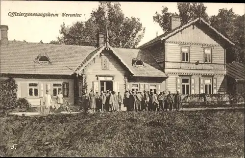 Ak Weroniec Polen? Ukraine?, Offiziergenesungsheim der deutschen Armee, 1. WK