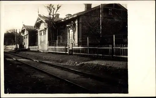 Foto Ak Östlicher Kriegsschauplatz, Bahnhof, 1. WK