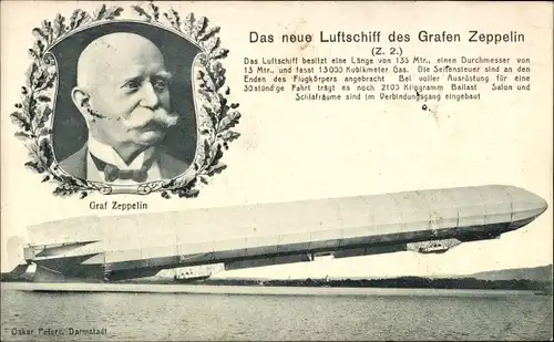 Ak Graf Zeppelin, Luftschiff Z2