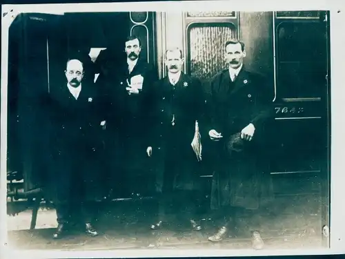 Foto Swindon, Eisenbahnstreik in Südwales, Delegation von Landore und Neath, 1913