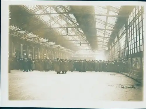 Foto Paris XII., Gare de Lyon, Beerdigung von Postangestellten, Opfer der Melun-Katastrophe, 1913