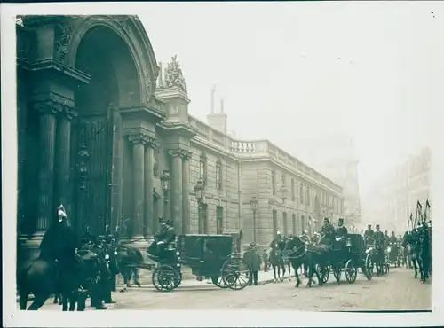 Foto Paris VIII., Elysee Palast, Kutschen, Januar 1913
