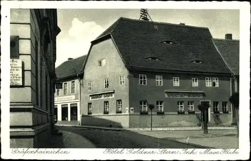 Ak Gräfenhainichen in Sachsen Anhalt, Hotel Goldner Stern