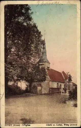 Ak Effry Aisne, Kirche