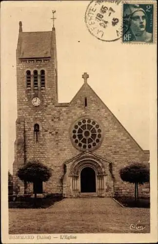 Ak Dammard Aisne, Kirche