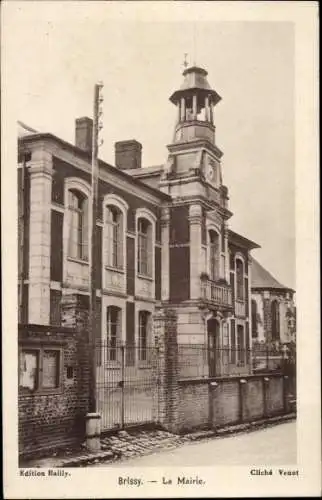 Ak Brissy Aisne, Rathaus