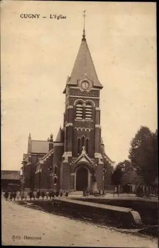 Ak Cugny-Aisne, Kirche