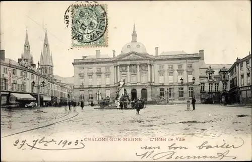 Ak Chalons sur Marne, L'Hotel de Ville