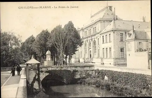 Ak Chalons sur Marne, Le Palais de Justice