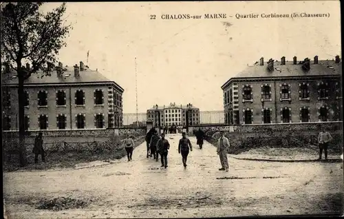 Ak Chalons sur Marne, Quartier Corbineau