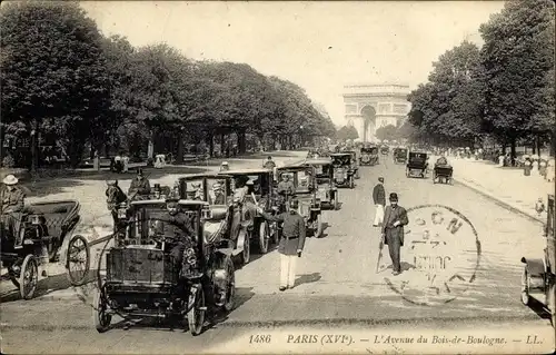 Ak Paris XVI, Avenue du Bois de Boulogne