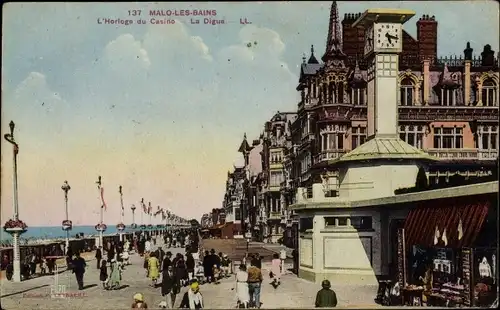 Ak Malo les Bains Nord, L’Horloge du Casino, La Digue