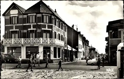 Ak Quend Somme Beach, Rue de Paris, Hotel Excelior