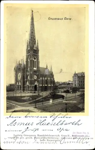 Ak Gera in Thüringen, Johanniskirche