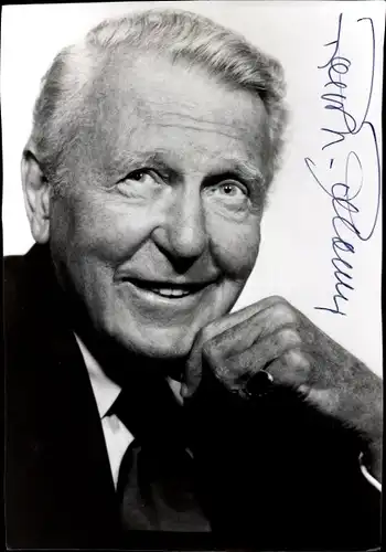 Foto Schauspieler Ralph Bellamy, Portrait, Autogramm